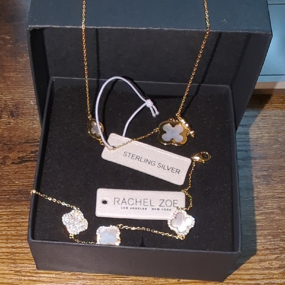 Rachel Zoe Gold and Silver Necklace & Bracelet
